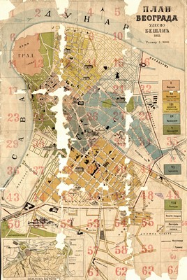 A plan of Belgrade, 1893, IAB, ZPM.