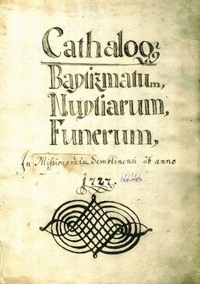 Krstna, poročna in mrliška matična knjiga župnijske cerkve Blažene device Marije, Zemun, 1721–1752. IAB, ZCMK.