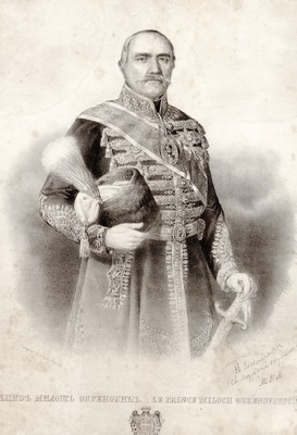 Prince Miloš Obrenović, Belgrade, 1858, lithography, IAB, ZŠT.