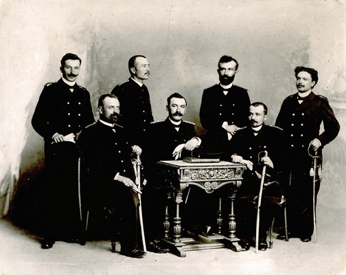 Uradniki terazijske četrti, Beograd, 1901. IAB, ZArh.