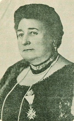 Franja Tavčar, ustanoviteljica in predsednica jugoslovanskih sester v Ljubljani, častna dvorna dama kraljice Marije Karađorđević. IAB, Pf G.