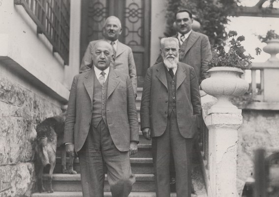 Anton Korošec, Aca Stanojević, Mehmed Spaho in Milan Stojadinović (z leve proti desni), AJ-377-38-066.